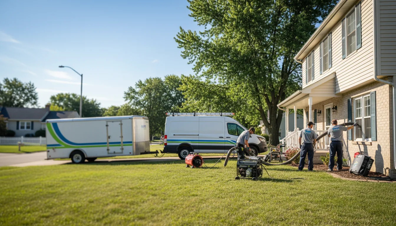 Flooded Basement Restoration And Cleanup With Repair in Indiana near me